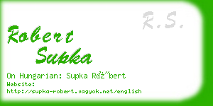 robert supka business card